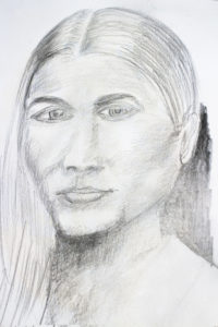 Graphite on paper C. Hillman